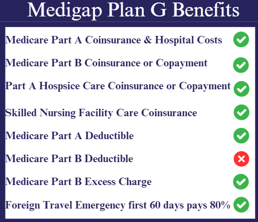 Medigap plan G is the most comprehensive coverage for someone born after 1953